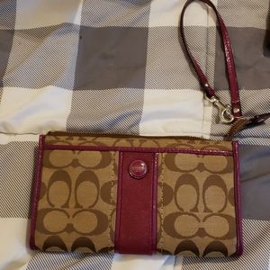 Authentic Coach Wristlet/Wallet